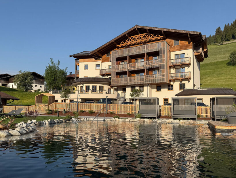 Schwimmteich - Hotel Alpenklang, Sommerurlaub im Großarltal Schwimmteich - Hotel Alpenklang, Sommerurlaub im Großarltal